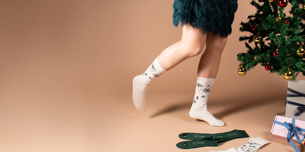 Free Christmas socks ONLY in December!