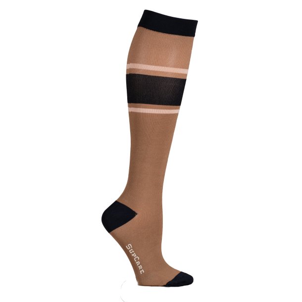 Medical Compression Stockings Class 2, Brown and Black