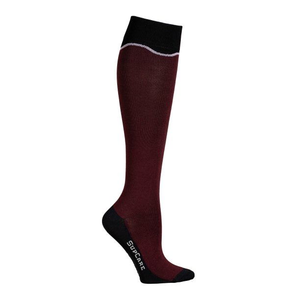 Compression Stockings Bamboo, Wave, Bordeaux