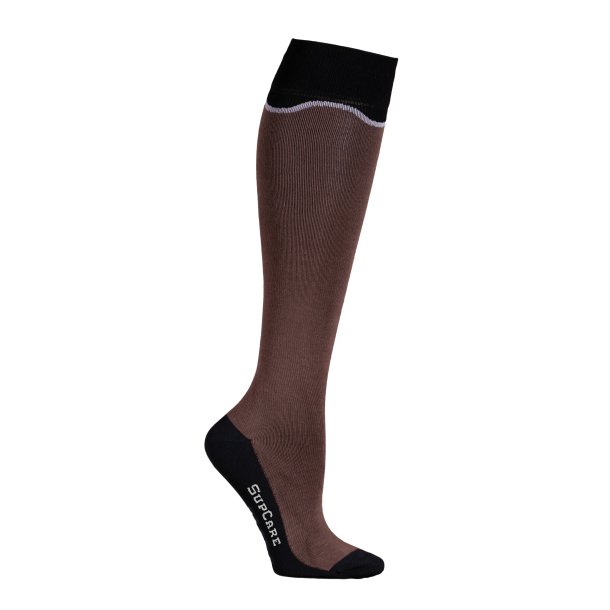 Compression Stockings Bamboo, Wave, Brown