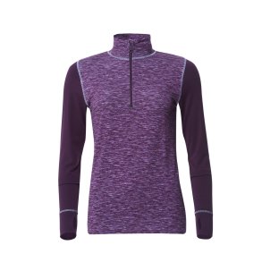 Damen-Unterhemd, Bambus, Pflaume/Lavendel