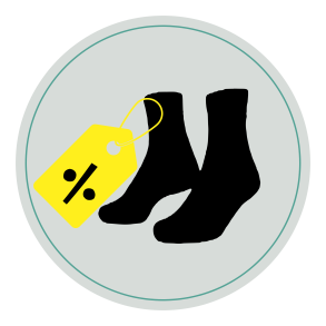 Socks without compression