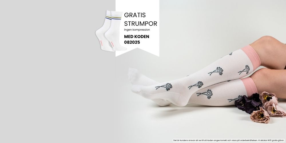 GRATIS strumpor! Ingen kompression