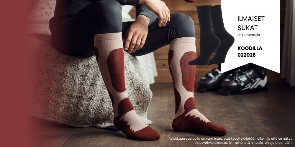 Ilmaiset sukat ilman kompressiota
