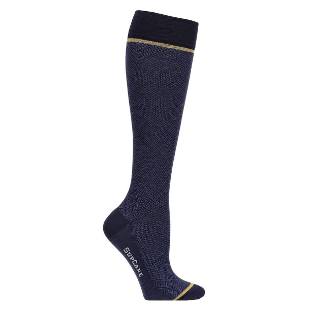 Compression Stockings Wool and Cotton, Business Blue