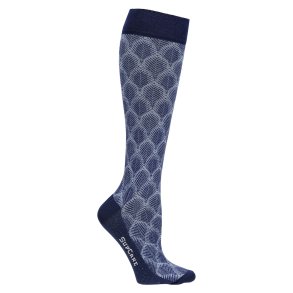 Compression Stockings Bamboo, Blue Leaf Knit