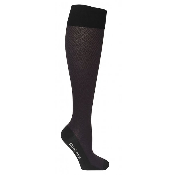 Compression Stockings Bamboo, Brown Pattern