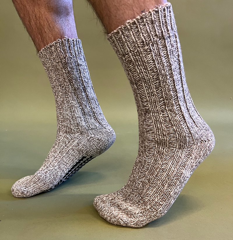 Wool-STOP with Silicone Sole, Beige