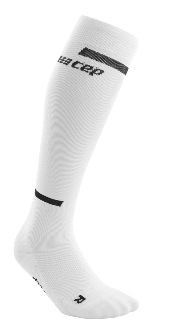CEP The Run 4.0 Compression Tall Socks, White, Women