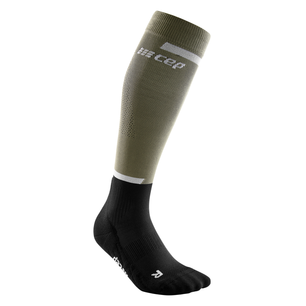 CEP The Run 4.0 Compression Tall Socks, Olive/Black, Men