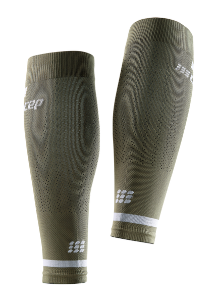CEP The Run 4.0 Compression Sleeves, Olive, Men