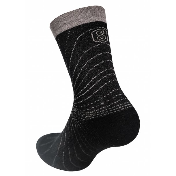 Korte Kompresjonsstrmper Cooling Knit, Svart