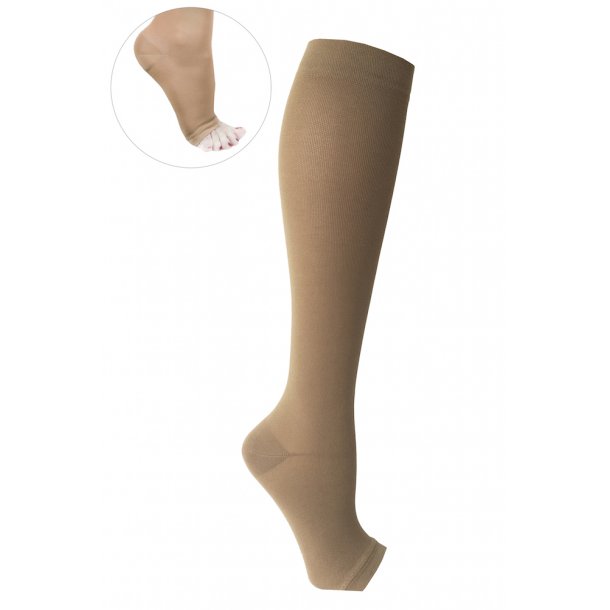 Medical Compression Stockings Class 2 (23-32 mmHg), Open Toe, Soleil