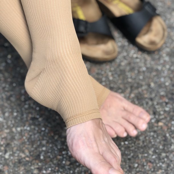 Flight Support Stockings Microfiber, Open Toe, Soleil