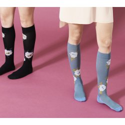 Gaveeske 4 par Stttestrmper Bomull, Glitter Glamour Mix