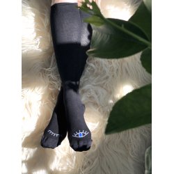 Compression Stockings Cotton, Black Wink-Wink