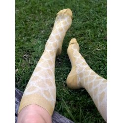 Compression Stockings Bamboo, Curry Leaf Knit