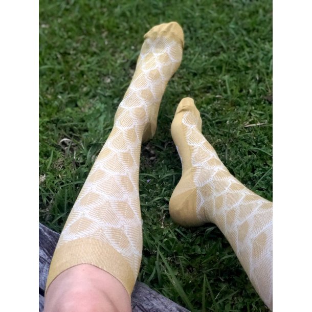 Compression Stockings Bamboo, Curry Leaf Knit