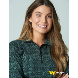 Undertrye for Damer, Bambus, Grnn/Svart