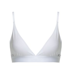 Triangle Bra, Bamboo, White