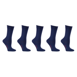 Bambu Strumpor utan Kompression, 5 par, Marin