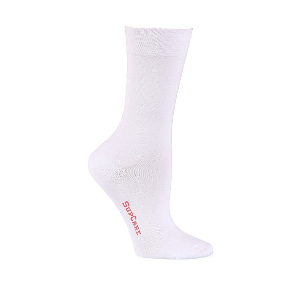 Chaussettes de bambou sans compression, 5 paires, Blanche