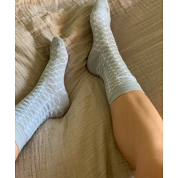 Chaussettes de bambou sans compression, gris retro
