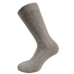 2-Pack Cashmere Ullstrumpor, Svart och Gr