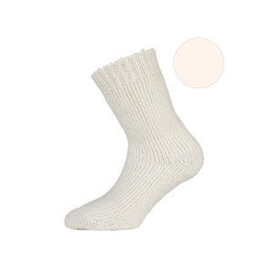 WOOLY-Socks, Ullstrumpor med Silikonsula, Ecru
