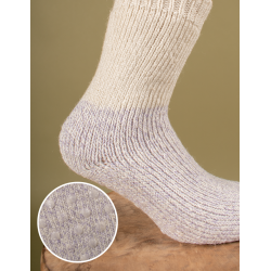 WOOLY-Socks - Ullsokker med silikonsle, Lilla