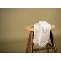 WOOLY-Socks - Wool Socks with Silicone Sole, Light Grey