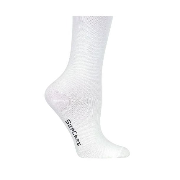 SupCare Compression Stockings Cotton, White