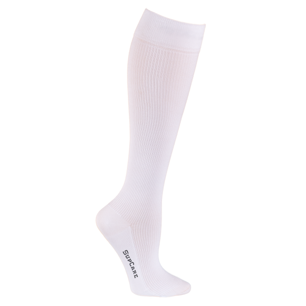 Compression Stockings Bamboo, White