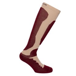 Kompresjonsstr�mper til Skisport med Ull, Bordeaux/Old Rose
