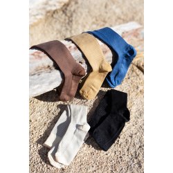 Giftbox 5 Pairs Compression Stockings Bamboo, Rib Weave, EARTH