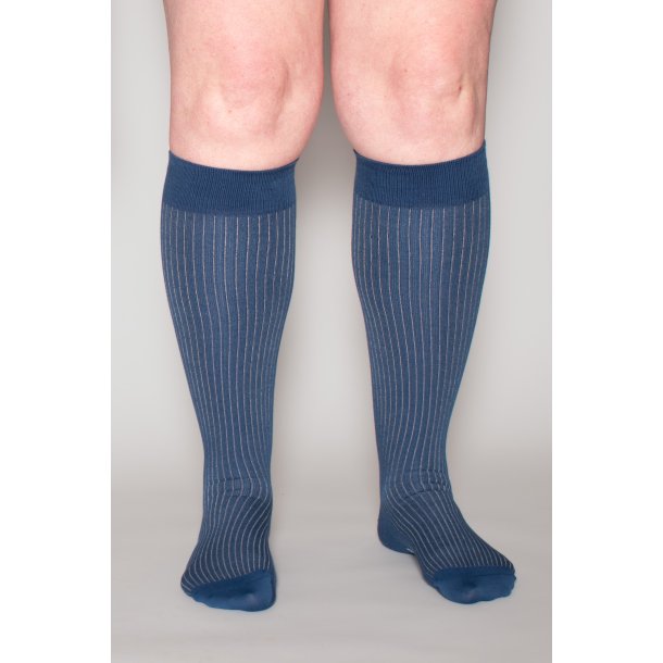 Giftbox 5 Pairs Compression Stockings Bamboo, Rib Weave, EARTH, WIDE CALF