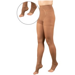 Thigh High Footless Capri Compression Hose-Compports