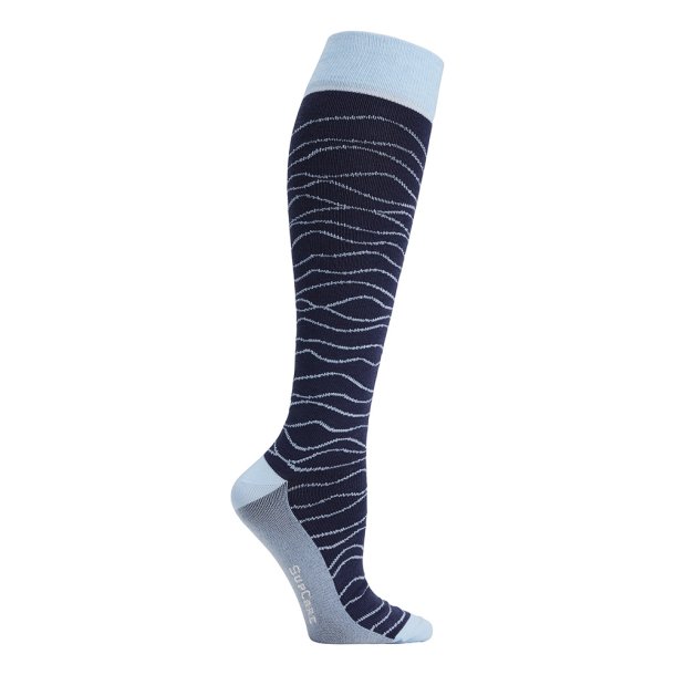 Compression Stockings Wool and Cotton, Blue Weaves