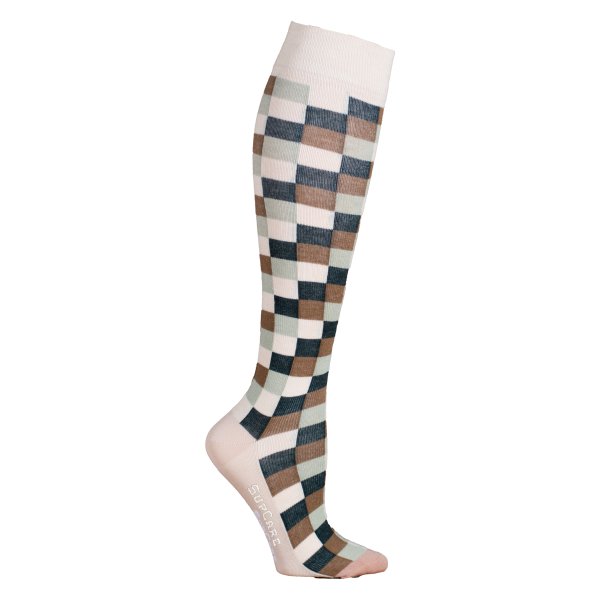 Compression Stockings Wool and Cotton, Checkered