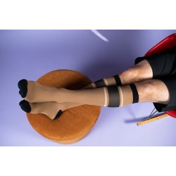 Medisinske Kompresjonsstrmper, Klasse 2, Brun/Svart