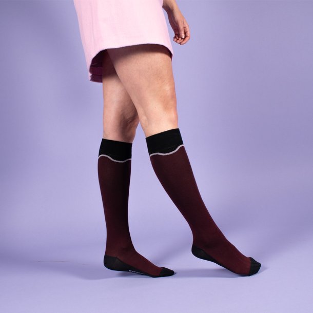 Stttestrmper Bambus, Wave, Bordeaux