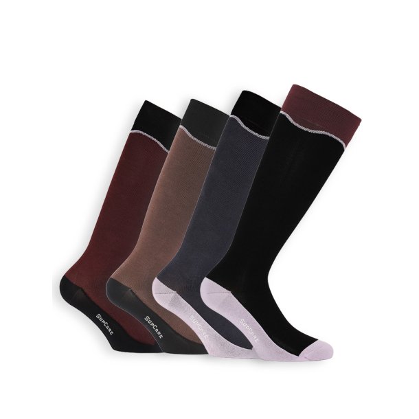 Giftbox 4 Pairs Compression Stockings Bamboo, Wave