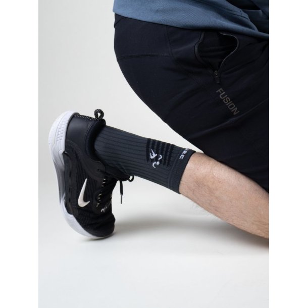 Crew Sports Tennis Compression Socks, Dark Grey