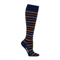 St�ttestr�mper Bambus, Navy/Arancio Stripet