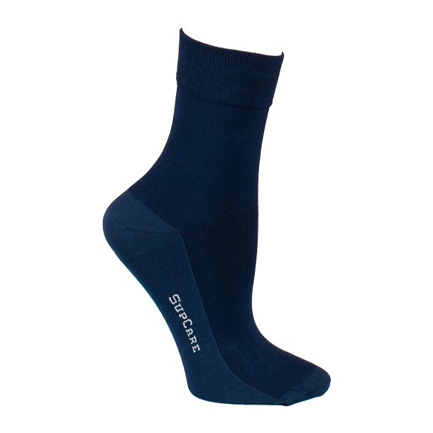 Chaussettes Courtes de Contention Bambou, Marine