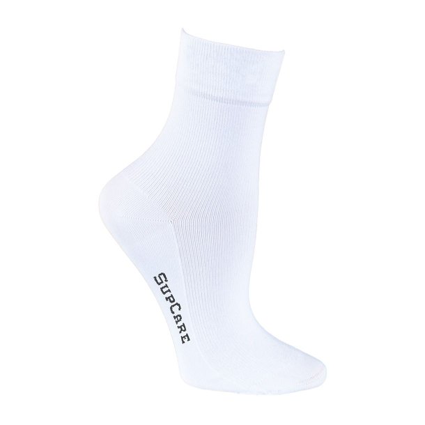 Compression Crew Socks Bamboo, White