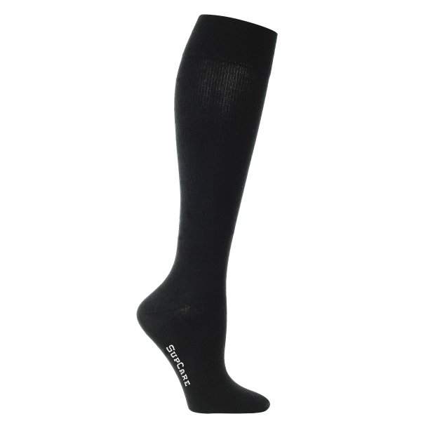 Compression Stockings Wool and Cotton, Business Black