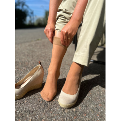 Nylon Ankle Socks, 2-Pack, Soleil