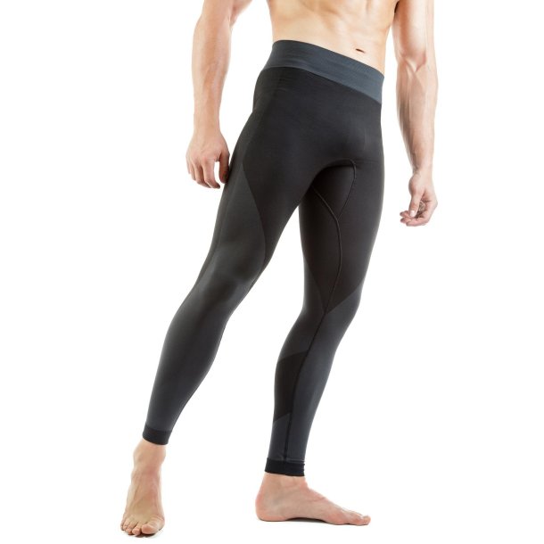 Legging de compression pour le sport, noir/gris (homme)