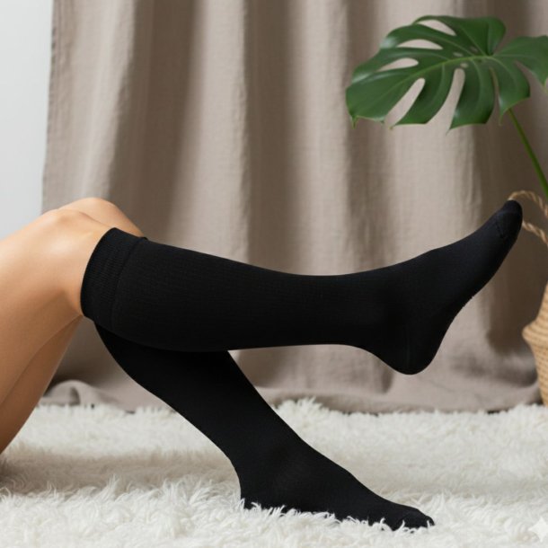 St�ttestr�mper Bambus, Svart Rib